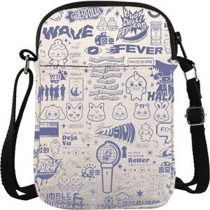 Kpop Crossbody Bag Waterproof Polyester Small Messenger for Concerts and Gifts
